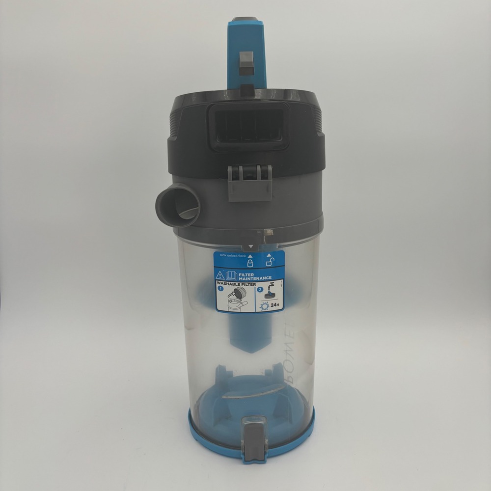 Bissell PowerForce Helix 1700 Dirt Tank Canister Blue Excellent Replacement Part